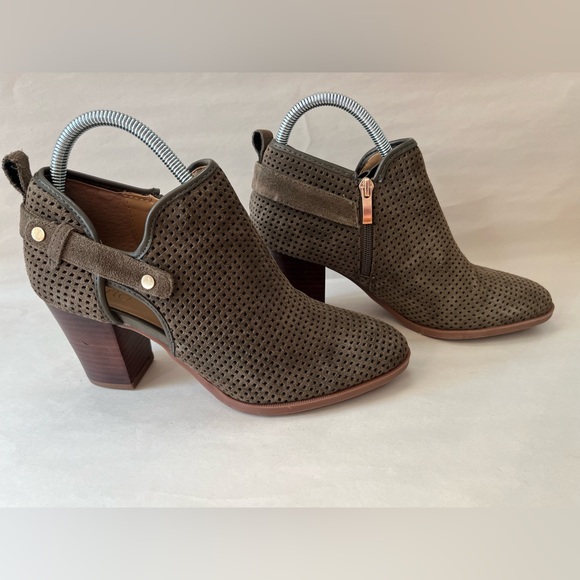 Franco Sarto Dale2 Ankle Boot Bootie sz 8.5M/ Olive Green / EUC - Picture 2 of 10